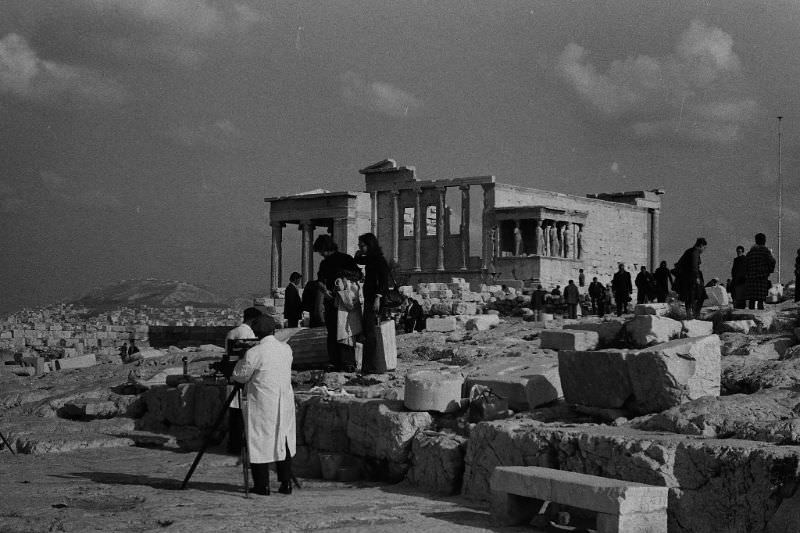 At the Parthenon, Athens, Greece, 1974