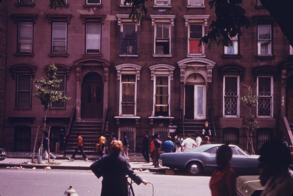 Fort Greene, across from the park, 1970s.