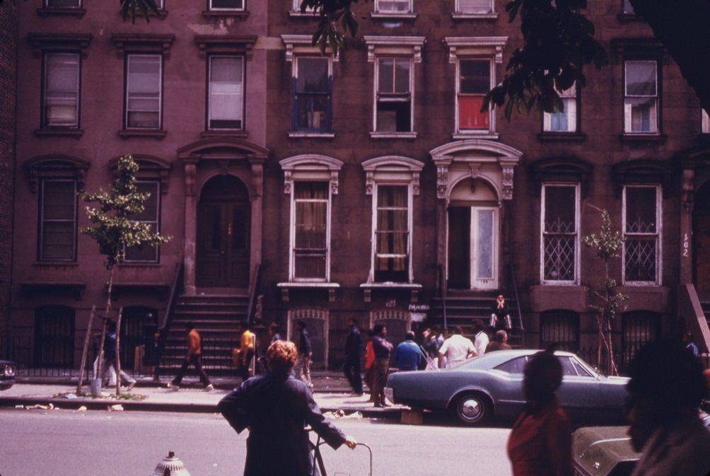 Fort Greene, across from the park, 1970s.