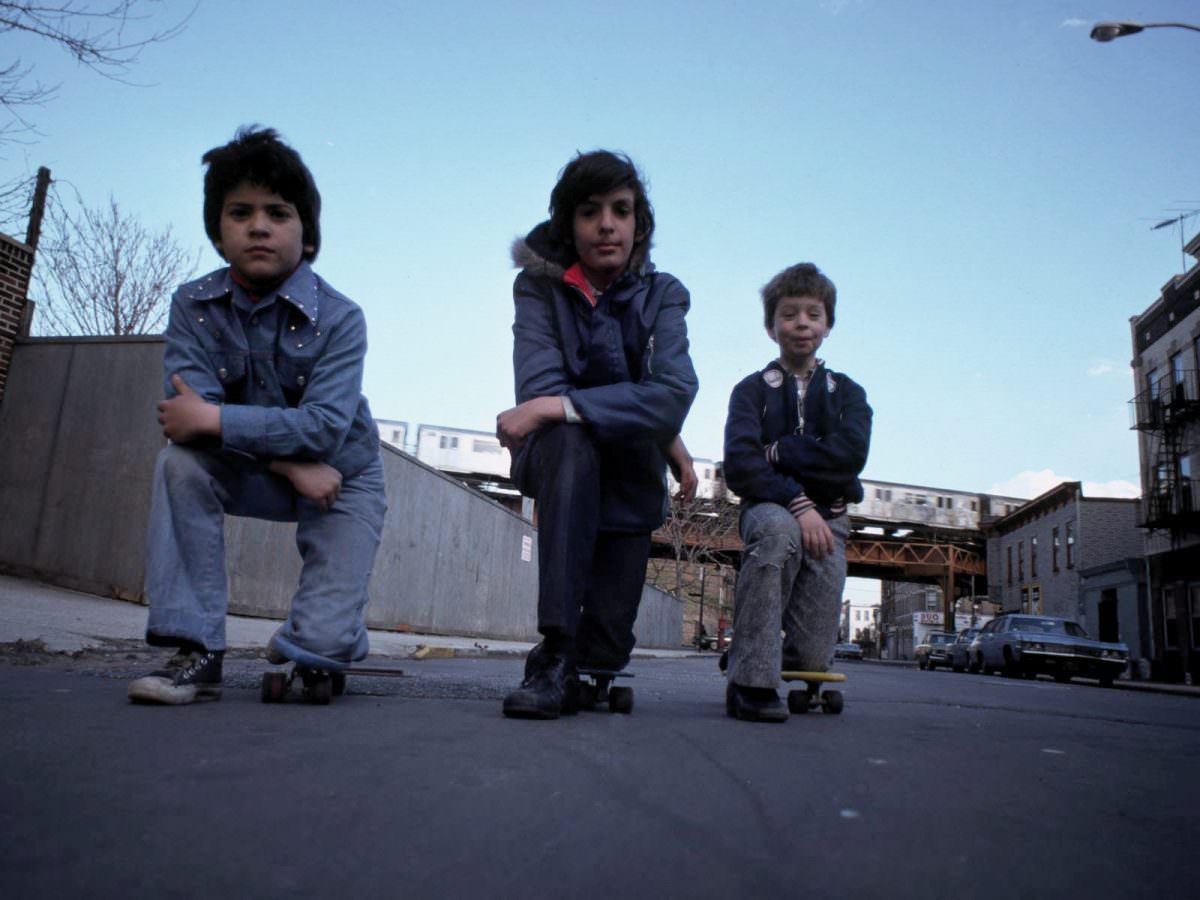 Skateboards Old School Boys, 1976.