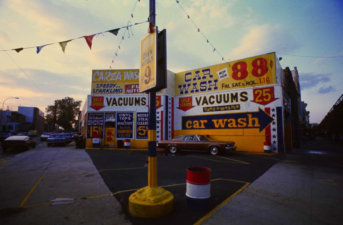 Brooklyn Boro Park Carza Washin, Car Wash, 1978.