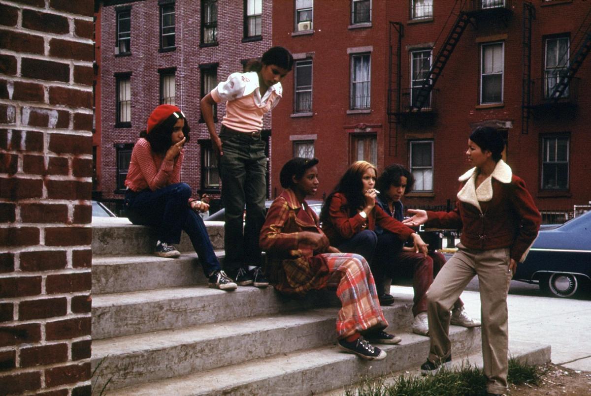 Latin Youths at Lynch Park in Brooklyn, in June of 1974.