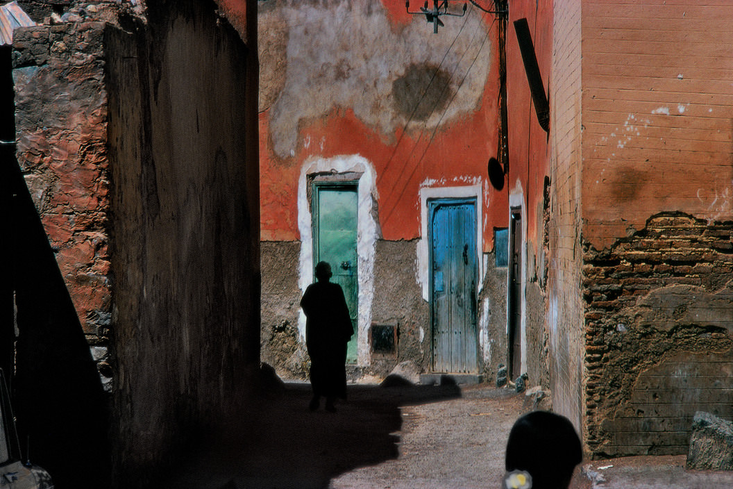 In the medina (old district) Marrakech, 1977.