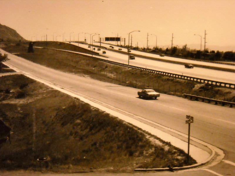 East side southbound I-215 at 3900 South, circa 1971-72