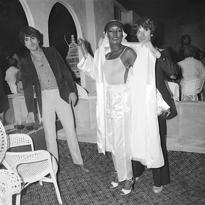 Grace Jones Arrives on Opening Night, La Farfalle, NY, June 1978