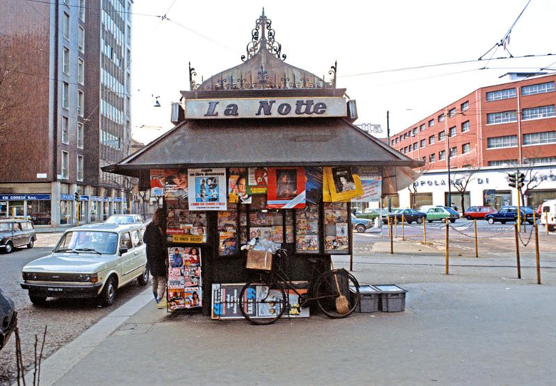 Newsstand, Viale Corsica, Milan, 1983