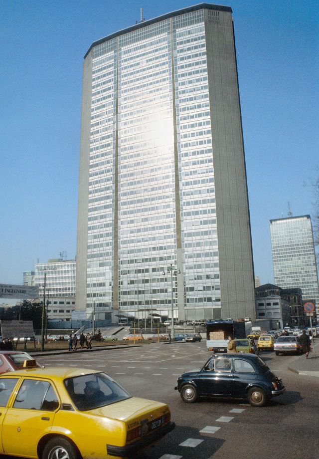 The Pirelli Tower, Milan's first skyscraper, 1983