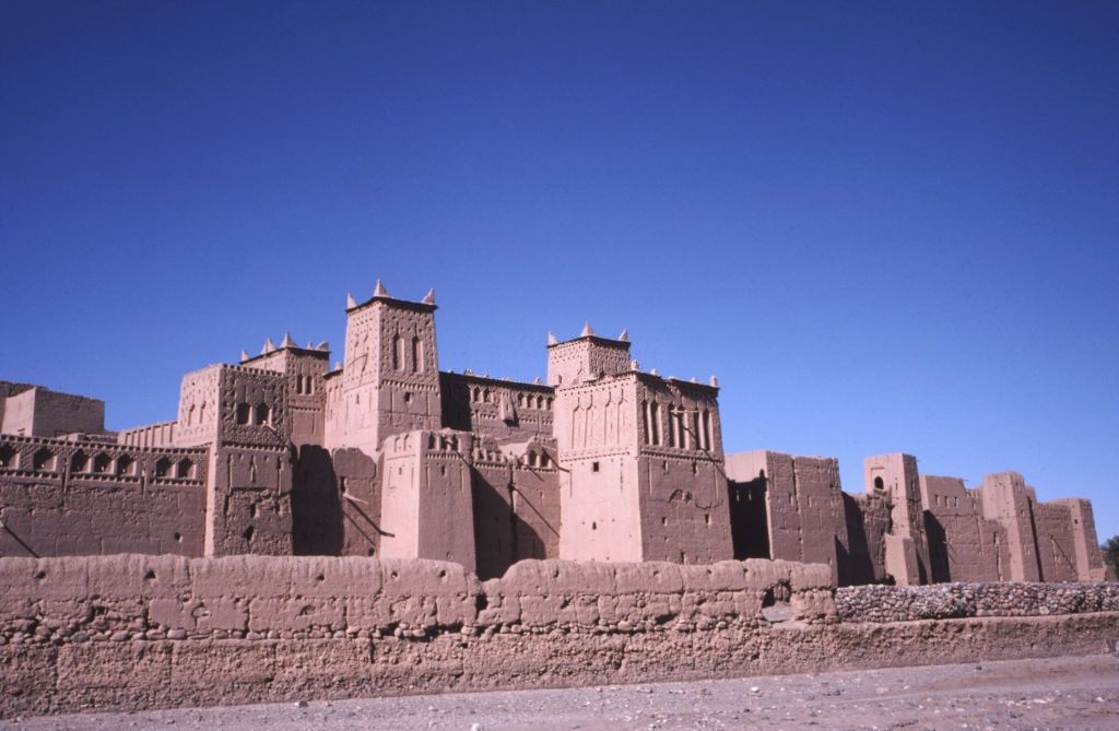 The Amerhidil kasbah in Skoura, 1980.