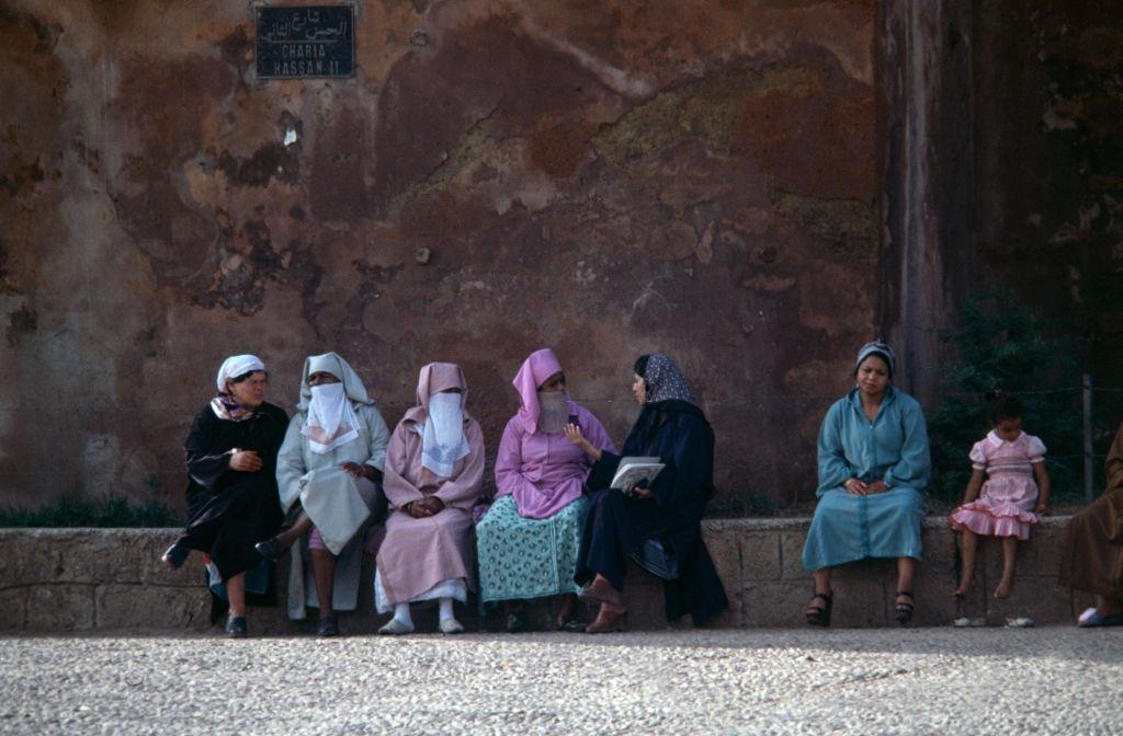 Group of women in Rabat, 1980s.