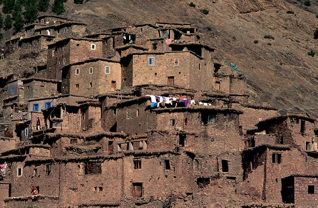 Berber Village in Ourika Valley, 1980s.