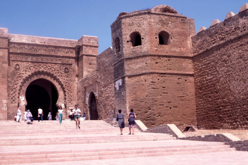 The Kasbah des Oudaïas in Rabat, in 1983, Morocco.
