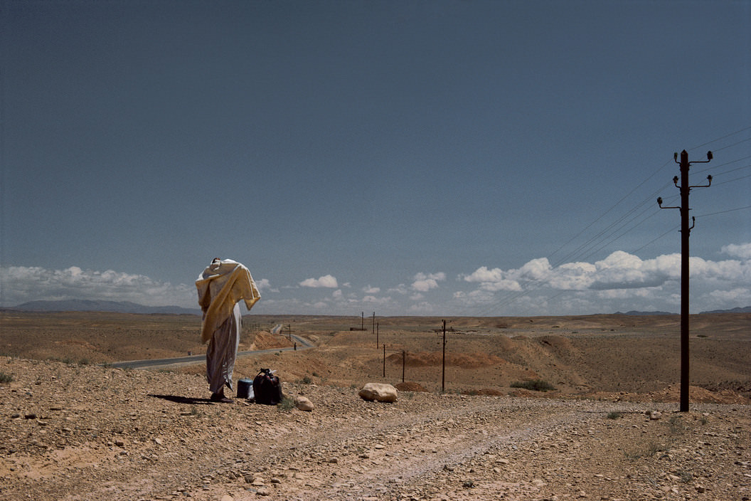 Road between the towns of Ouarzazate and Tinerhir, 1986.