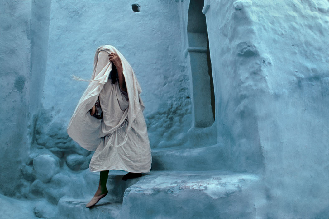 Street life in the Rif mountains, Chechaouen, 1987.