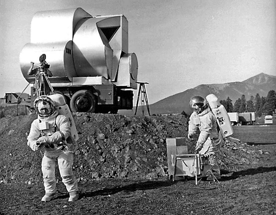 Cinder Lake Crater Field photographed after an additional 96 craters were added in October 1967.