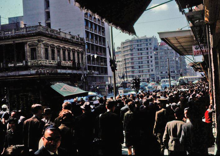 Panapistimiou Street and Omonia Square.