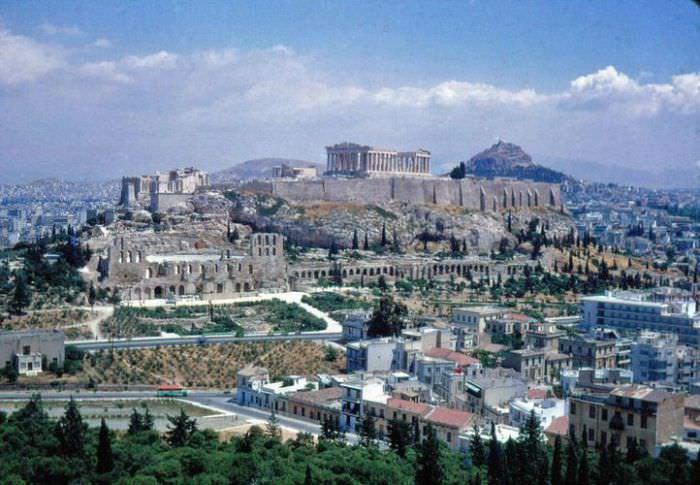 A view of Acropolis from Filopappou Hill