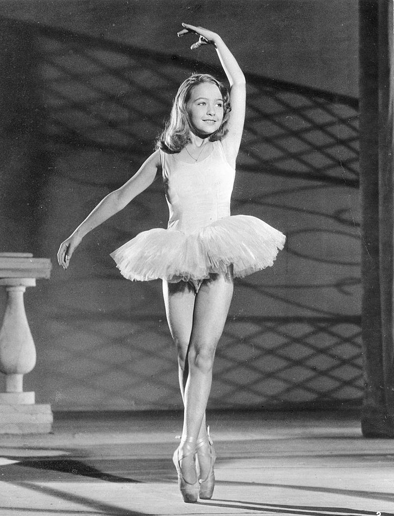 Christine Kaufmann as a ballet dancer, 1953.