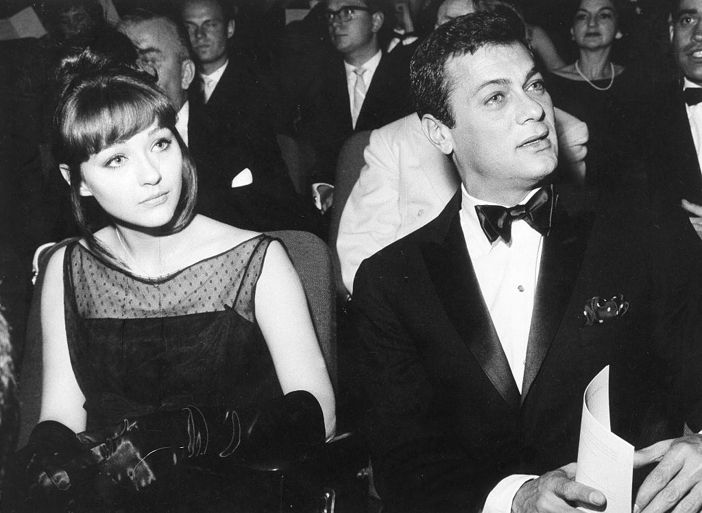 Christine Kaufmann with Tony Curtis at the Berlin Film Festival, 1962.