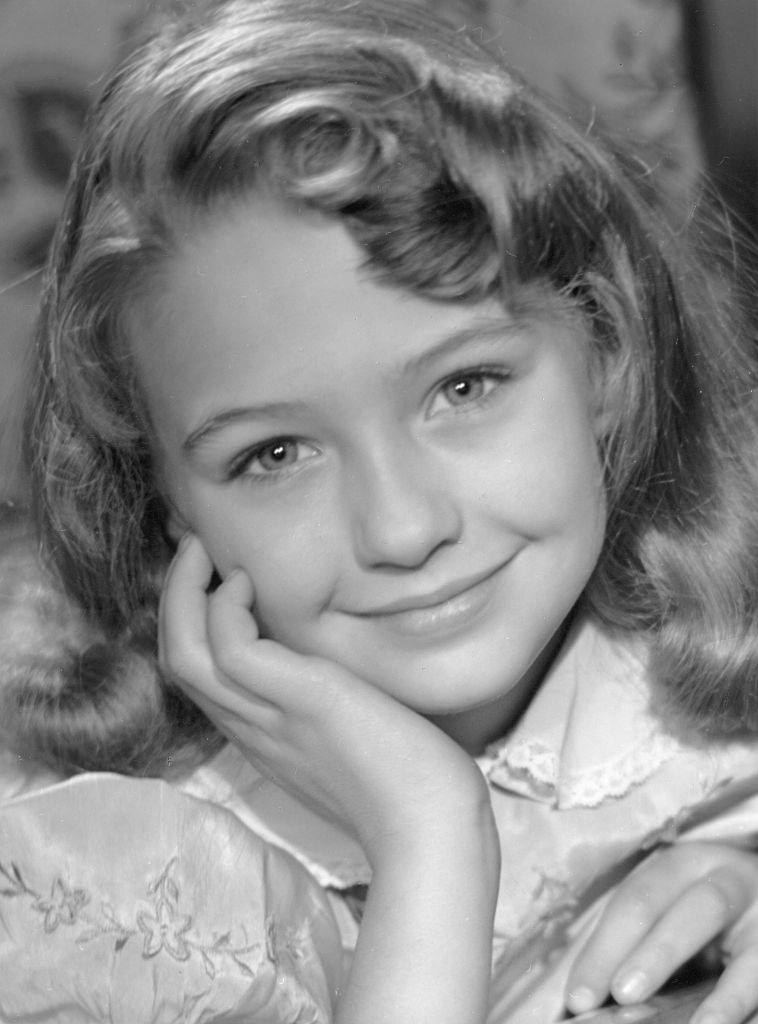 Christine Kaufmann as a child star, 1953.