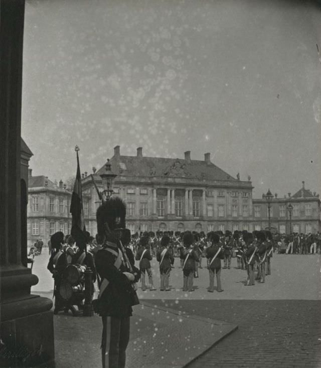 Guard parade, Amalienborg, Copenhagen