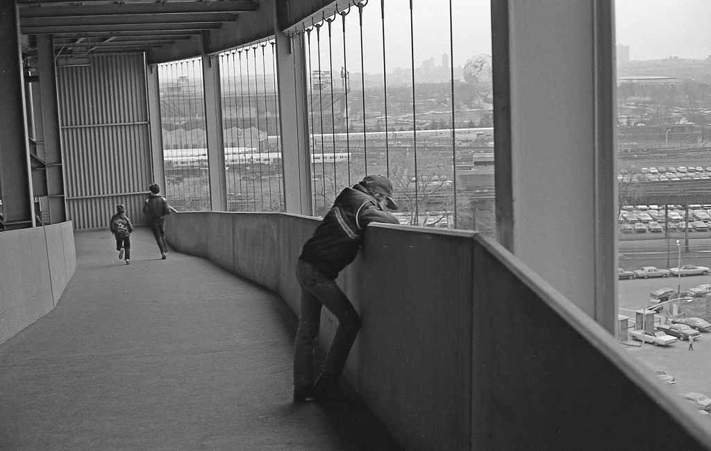 Young fan at Shea Stadium, Corona. Queens, New York, 1982.