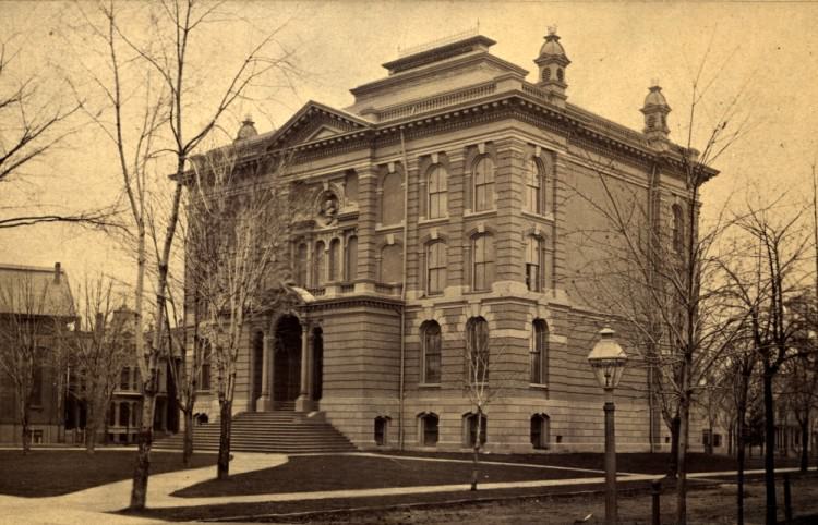 The old Detroit Public Library about 1881