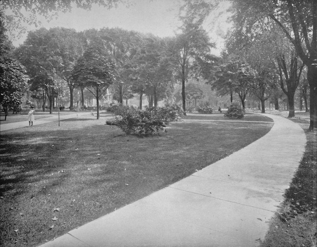 Grand Circus Park, Detroit, 1897.