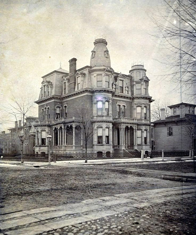 Wm. A. Butler home at 185 W. Lafayette Avenue, Detroit, 1880s.