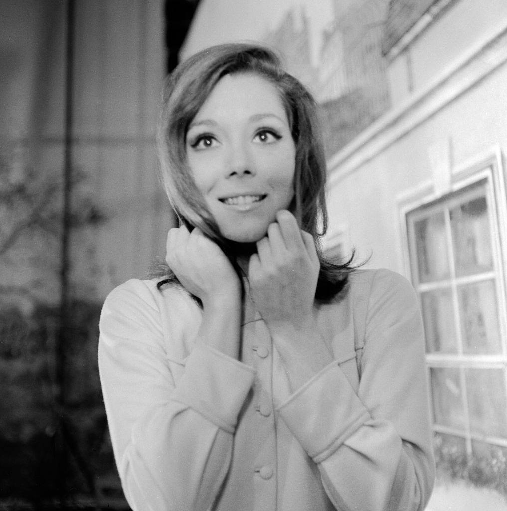 Diana Rigg at Hamburg, Germany circa 1966.