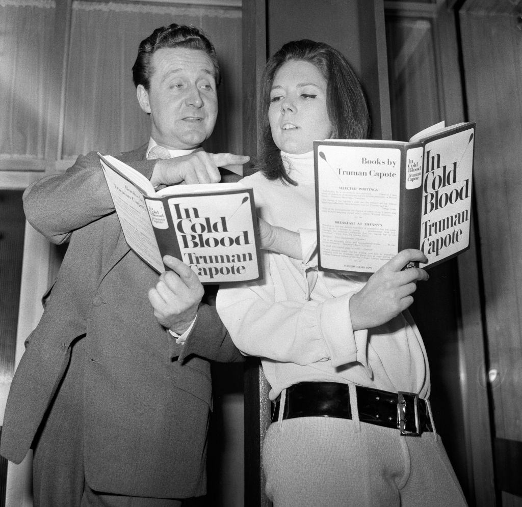 Diana Rigg with Patrick Macnee, stars of 'The Avengers', 12th March 1966.