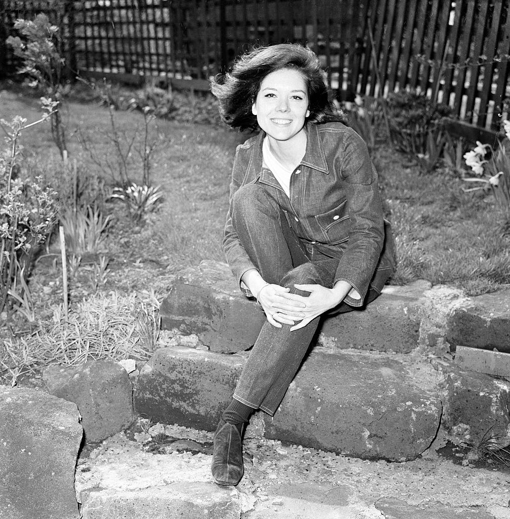 Diana Rigg in Roundhay, Leeds, 1965.