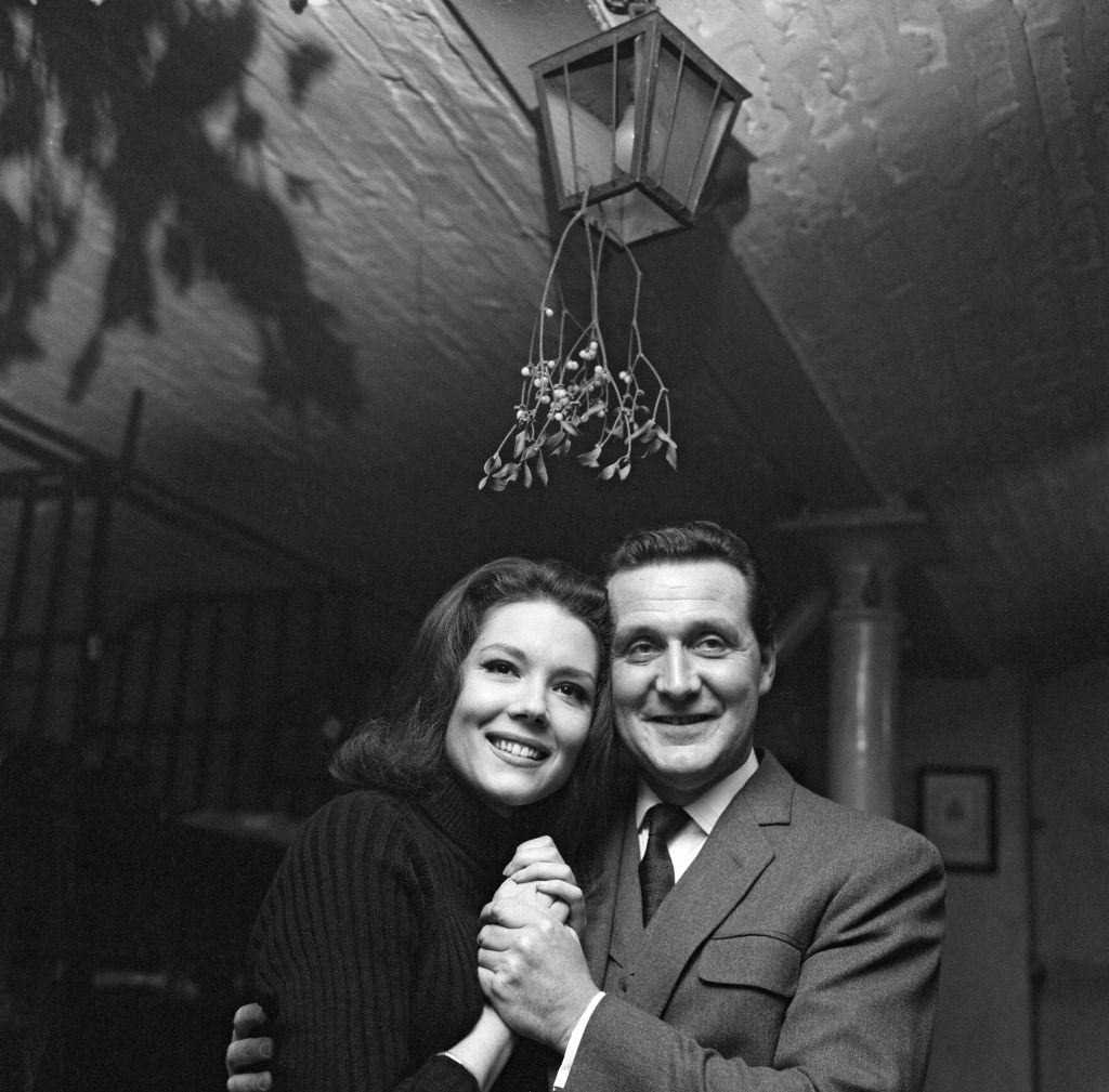 Diana Rigg with Patrick Macnee, 1964.