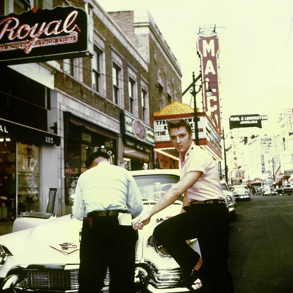 This 1956 Cadillac Eldorado started life as a white car, but legend has it that Elvis walked in to a Houston dealer armed with a bunch of grapes and told the customizer that was the color he wanted.