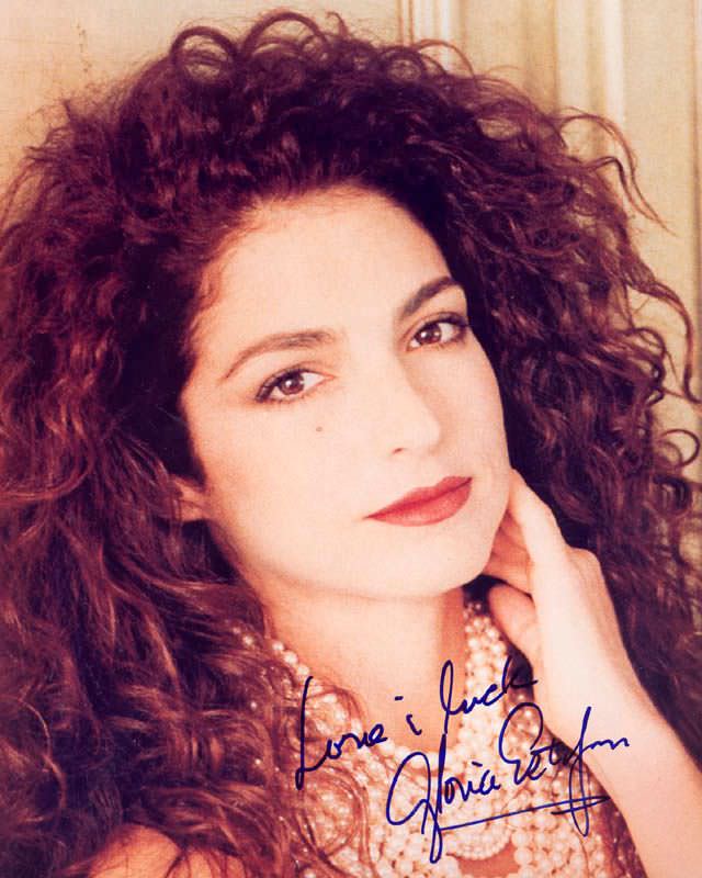 Gloria Estefan autographed photo.