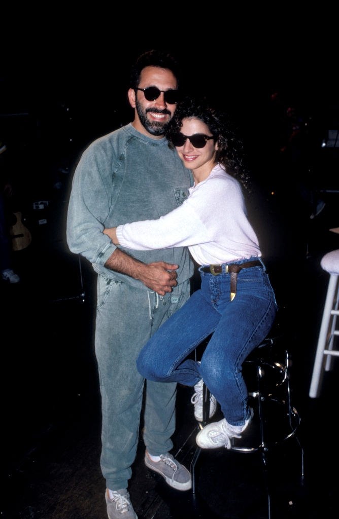 Gloria Estefan with husband and producer Emilio Estefan in Miami, Florida on March, 22, 1988.