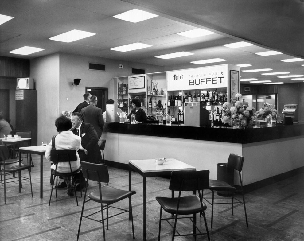 Fortes snack bar, 1950s.