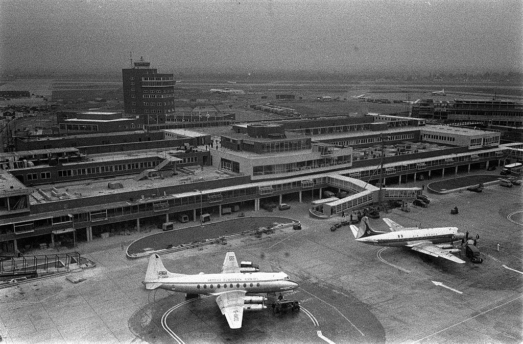 An aerial picture of Heathrow, 1955.