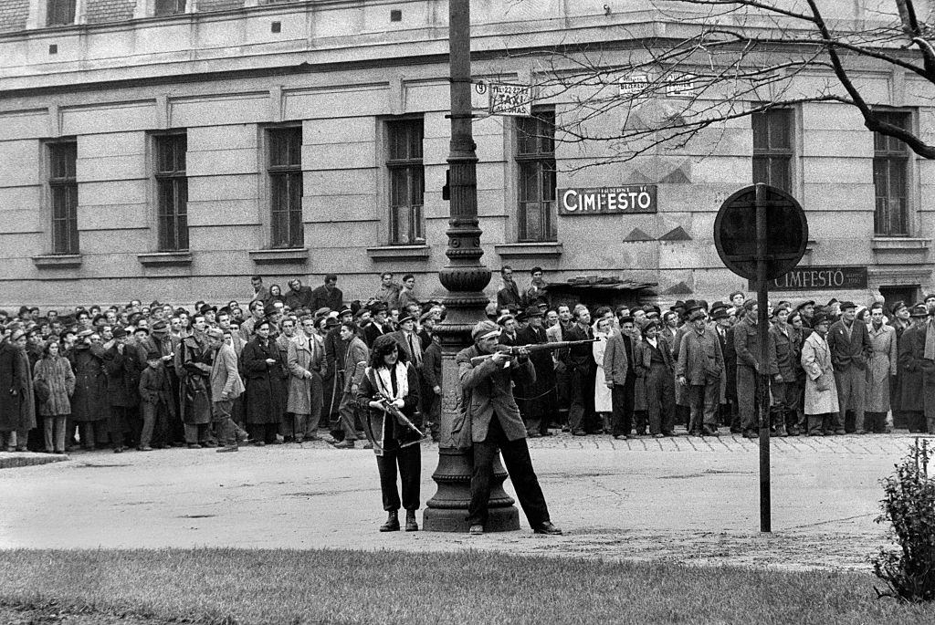 Revolt of the Hungarian people against the Soviet tyranny. Budapest, November 1956