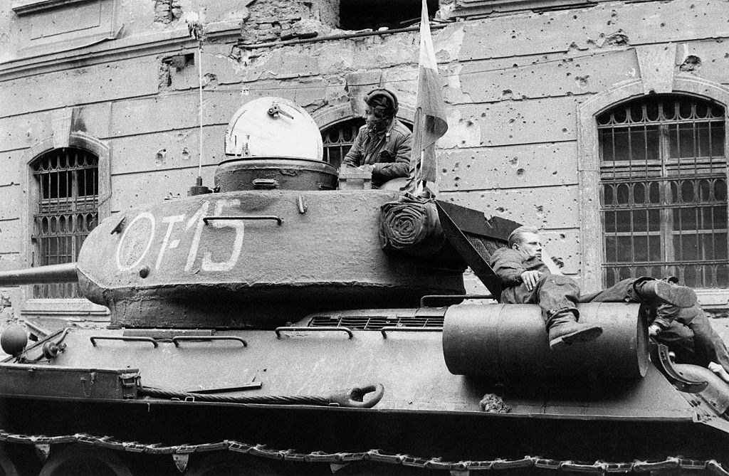 Tank of the Hungarian insurgents.