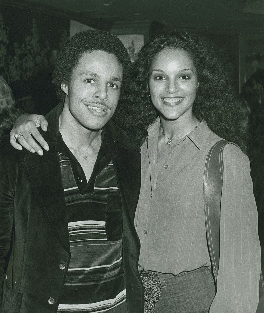 Jayne Kennedy with actor Leon Isaac Kennedy attend the party for "Look Magazine" on February 14, 1979