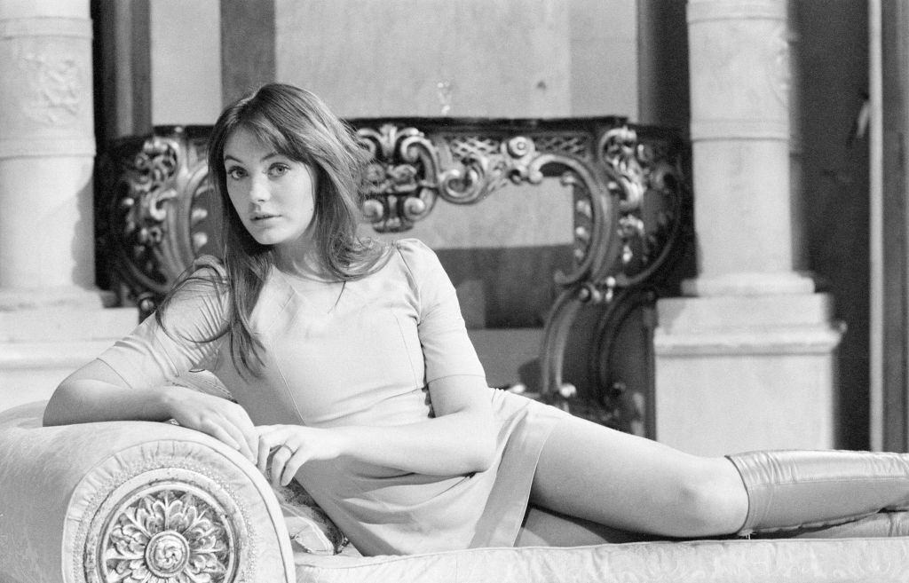 Lesley Anne Down starring in Noel Coward's The Marquise, 1971.