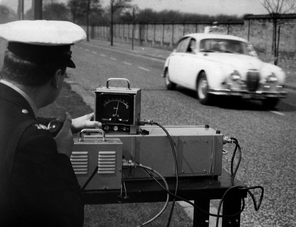 Traffic policing in the 1960s.
