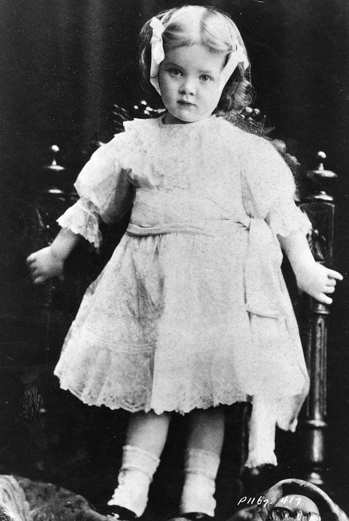 Three-year-old Marlene Dietrich, 1904.