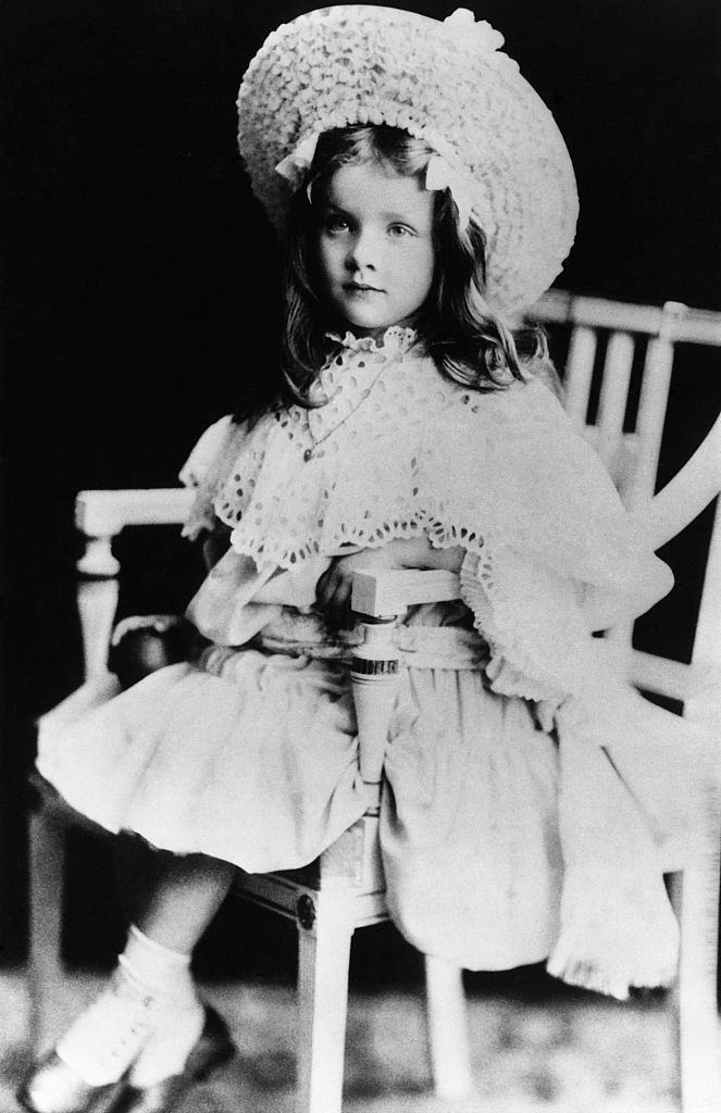 Actress Marlene Dietrich at five years of age, 1906.