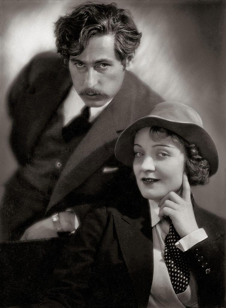 Marlene Dietrich with Josef von Sternberg in Germany, 1930
