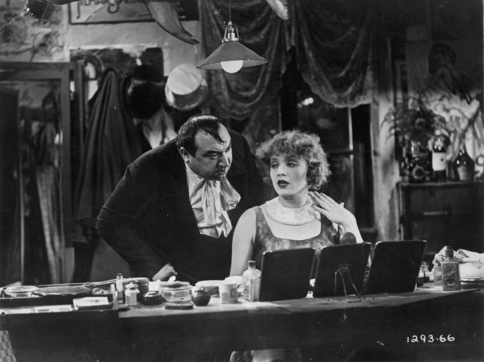 Marlene Dietrich with with Kurt Gerron, 1930.