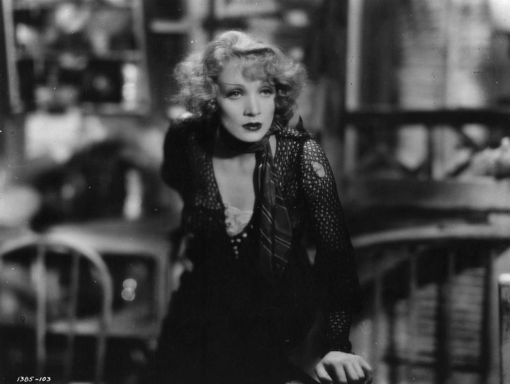 Marlene Dietrich in the melodrama 'Blonde Venus', 1932.