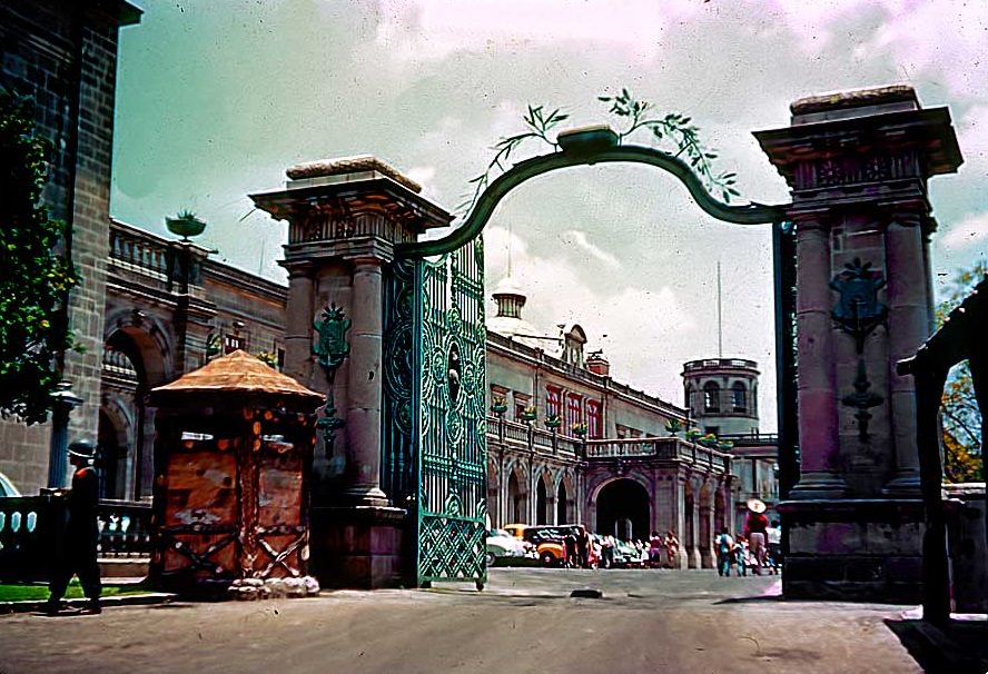 Entrance to Chapultepac Castle, Mexico, 1952