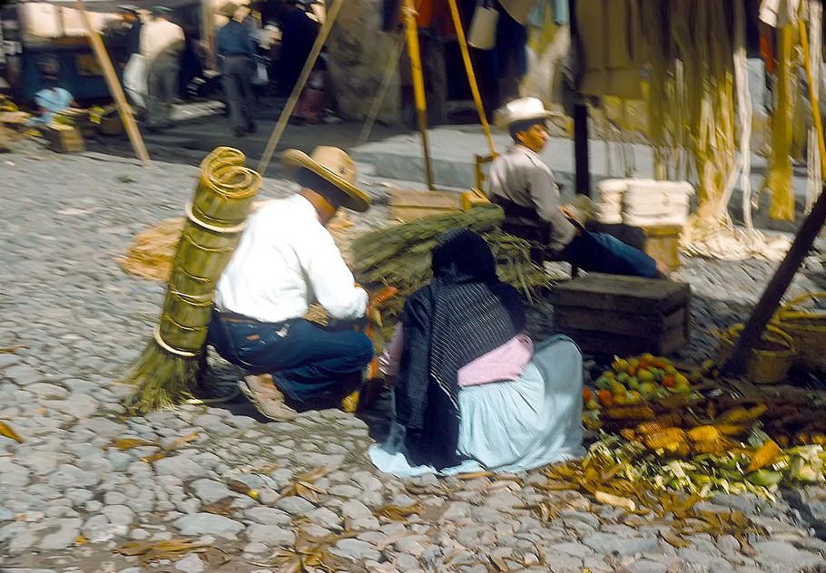 On a street in Mexico, 1954