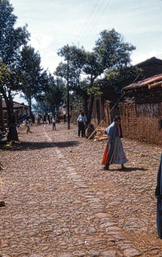 On a street in Mexico, 1954